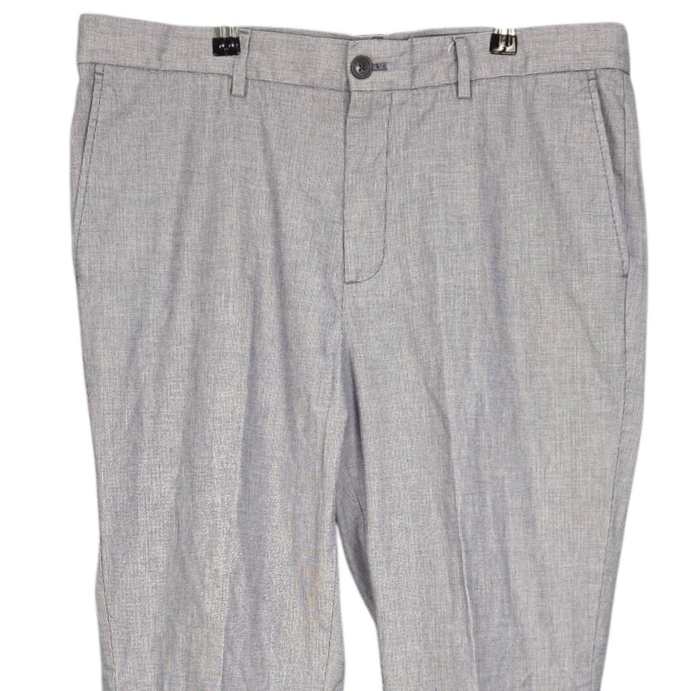 Banana Republic Aiden Fit Chinos Mens 36x30 Blue Micro Houndstooth Cotton Pants